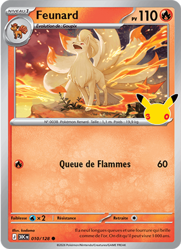 Feunard, carte 010 de 30ᵉ Anniversaire