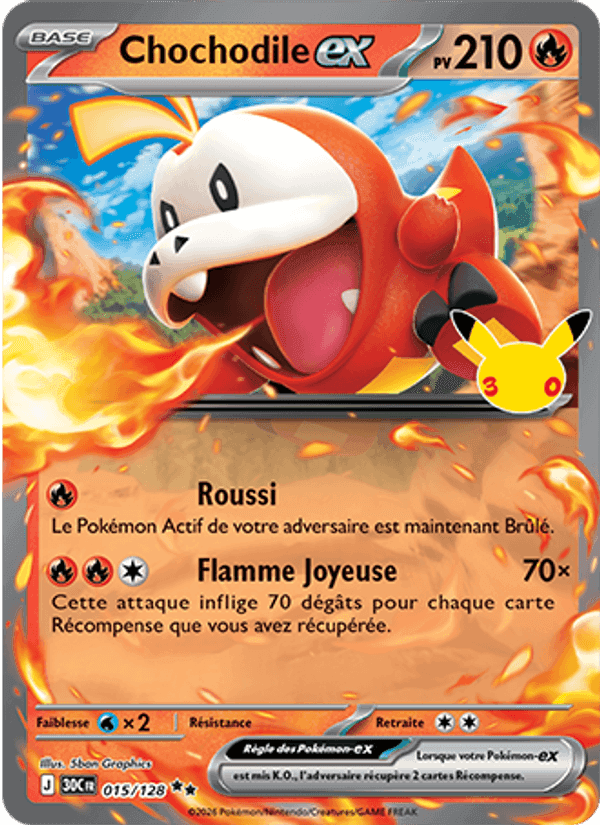 Chochodile-ex, carta 015 di 30ᵉ Anniversaire