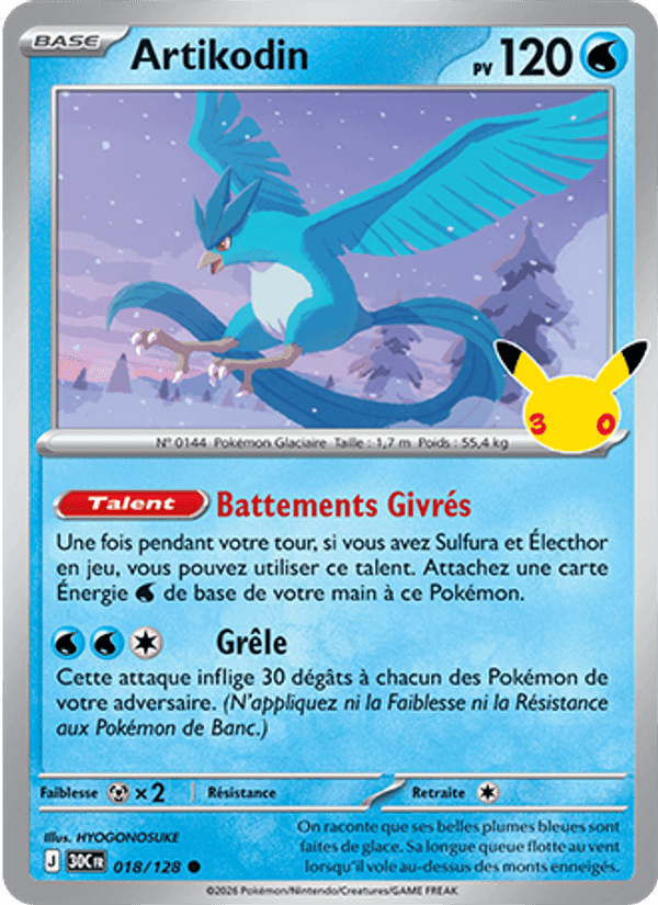Artikodin, carte 018 de 30ᵉ Anniversaire