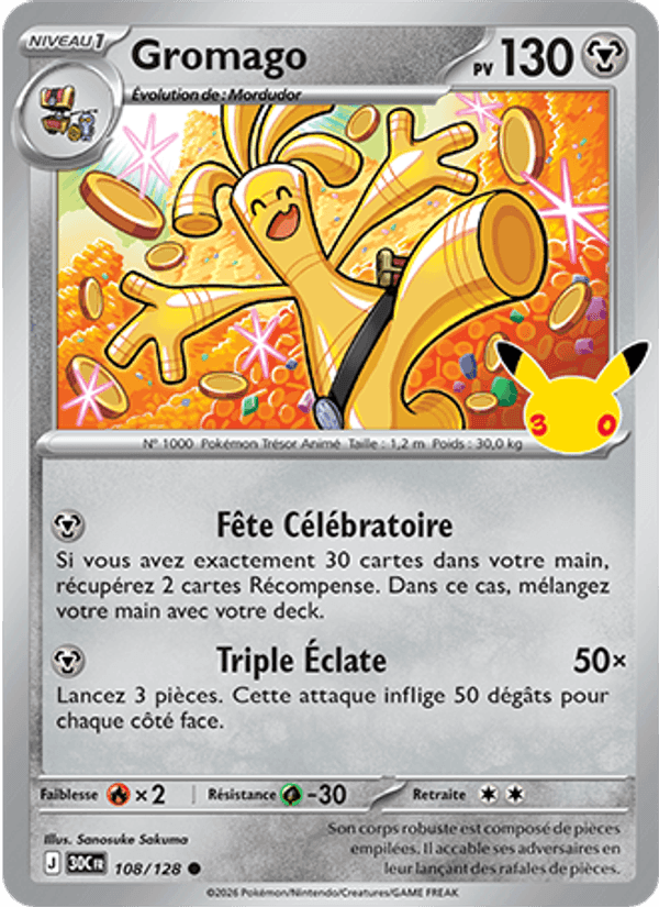 Gromago, carta 108 di 30ᵉ Anniversaire