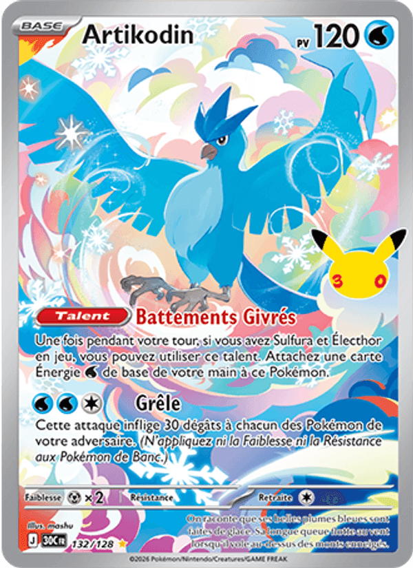 Artikodin, card 132 from 30ᵉ Anniversaire