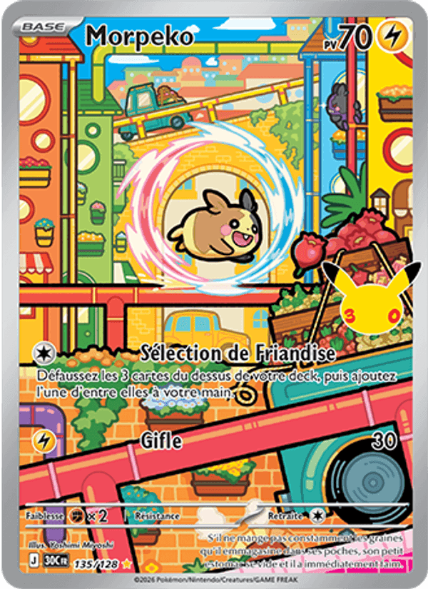 Morpeko, card 135 from 30ᵉ Anniversaire