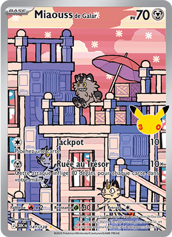 Miaouss de Galar, carte 141 de 30ᵉ Anniversaire