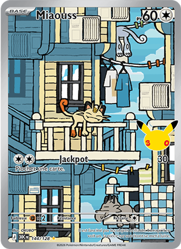 Miaouss, carte 144 de 30ᵉ Anniversaire