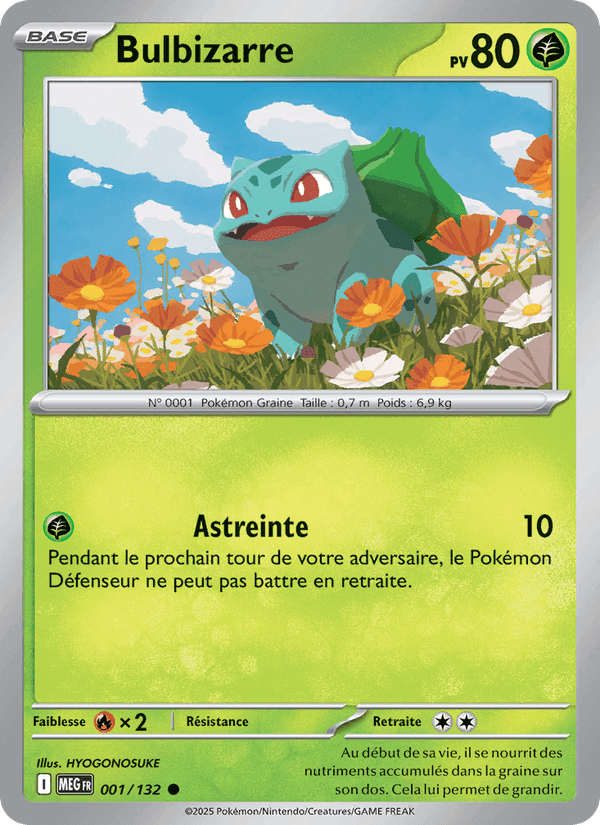 Bulbizarre, card 001 from Méga-Évolution