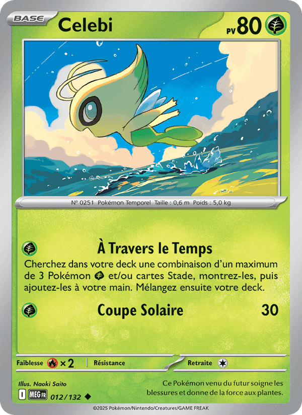 Celebi, carte 012 de Méga-Évolution