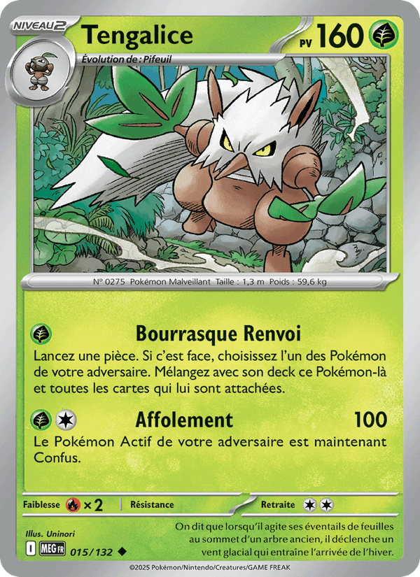 Tengalice, carte 015 de Méga-Évolution