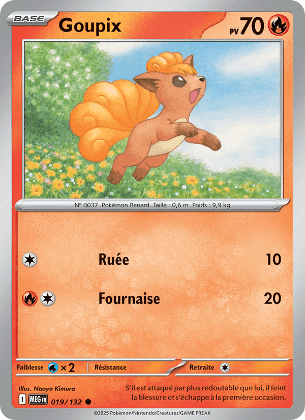 Goupix, carta 019 de Méga-Évolution
