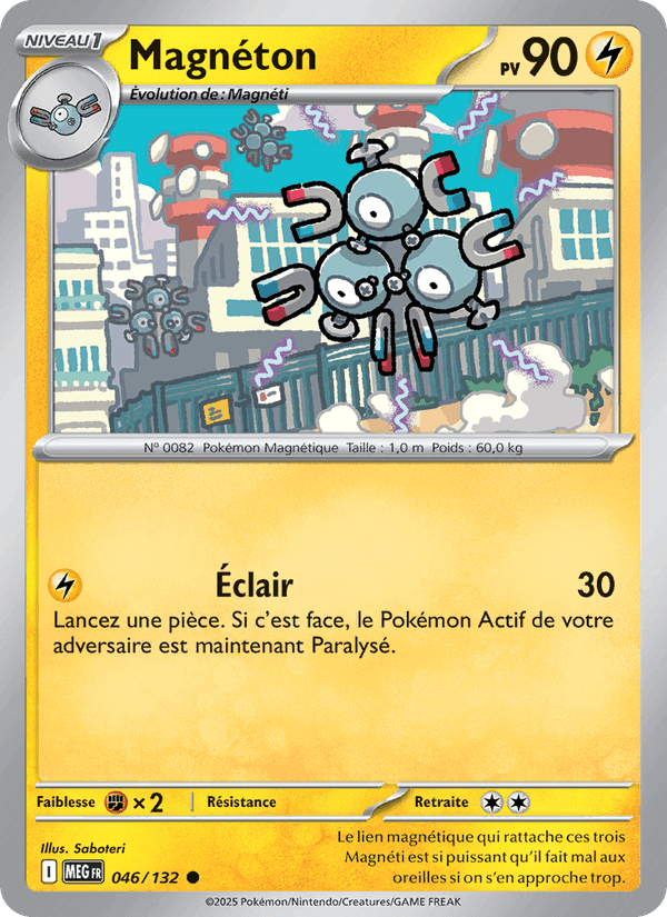Magnéton, card 046 from Méga-Évolution