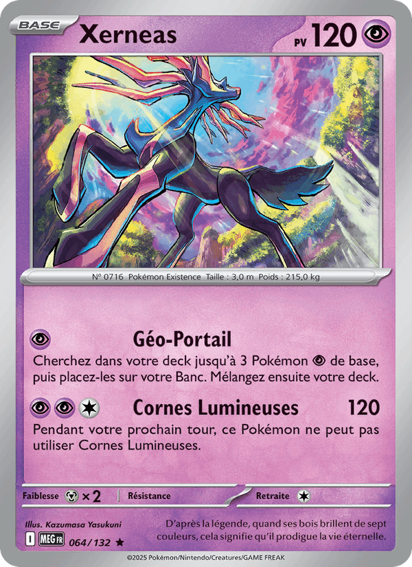Xerneas, carte 064 de Méga-Évolution