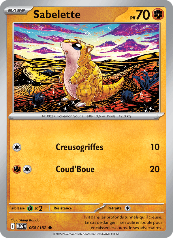 Sabelette, card 068 from Méga-Évolution