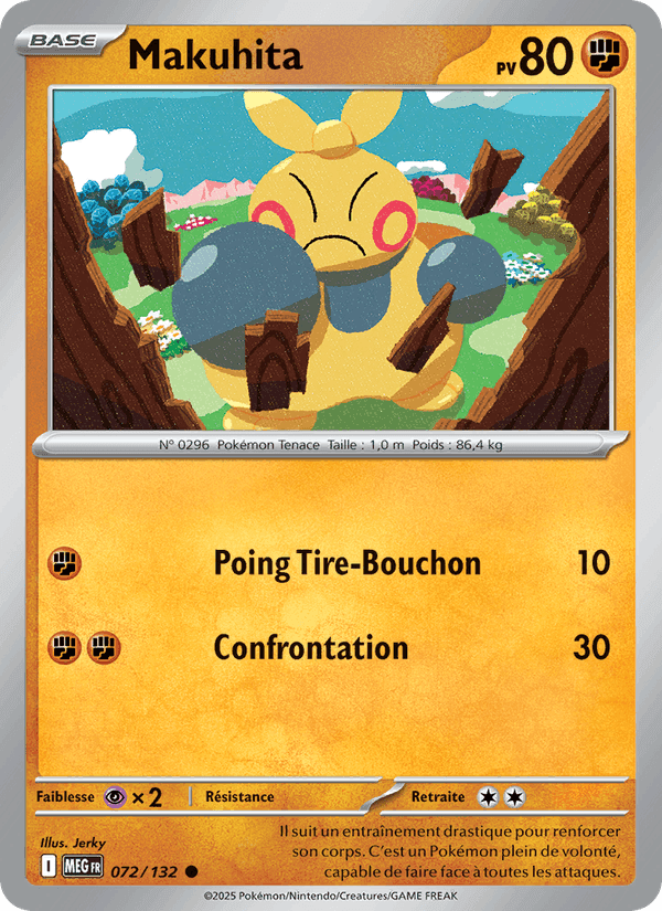 Makuhita, card 072 from Méga-Évolution