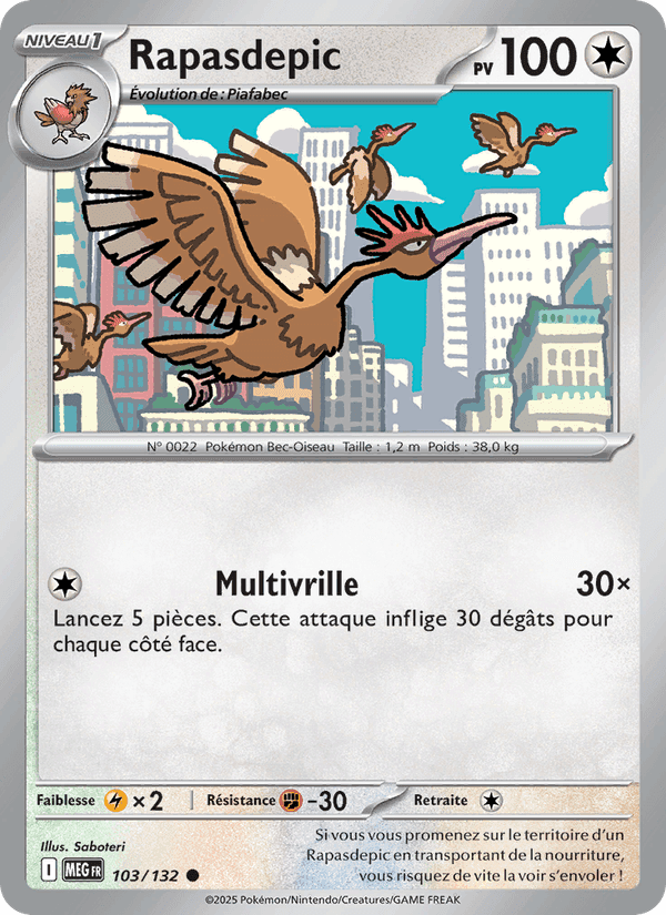 Rapasdepic, carta 103 di Méga-Évolution