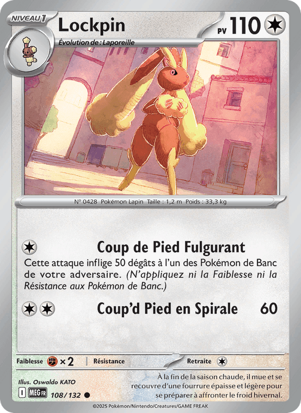 Lockpin, carte 108 de Méga-Évolution
