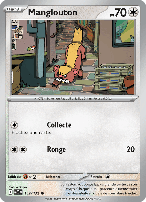Manglouton, carte 109 de Méga-Évolution