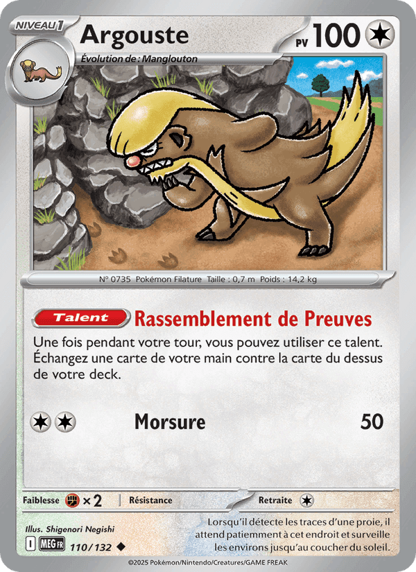 Argouste, card 110 from Méga-Évolution