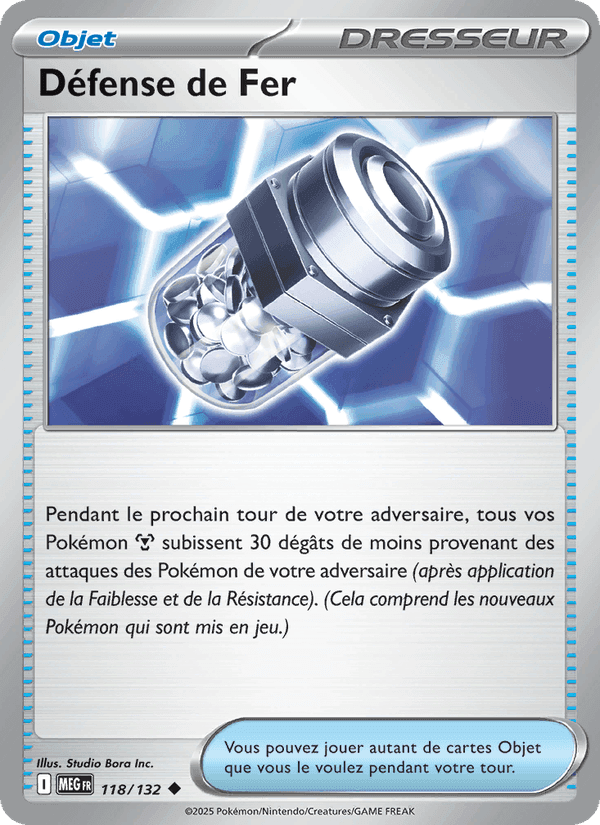 Défense de Fer, card 118 from Méga-Évolution