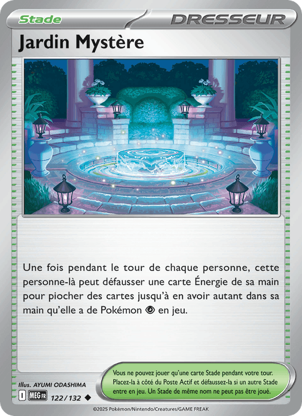 Jardin Mystère, carte 122 de Méga-Évolution