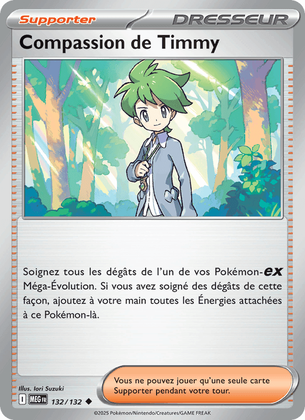 Compassion de Timmy, carta 132 de Méga-Évolution