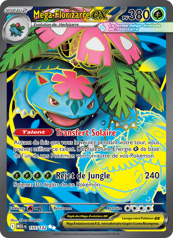 Méga-Florizarre-ex, card 155 from Méga-Évolution