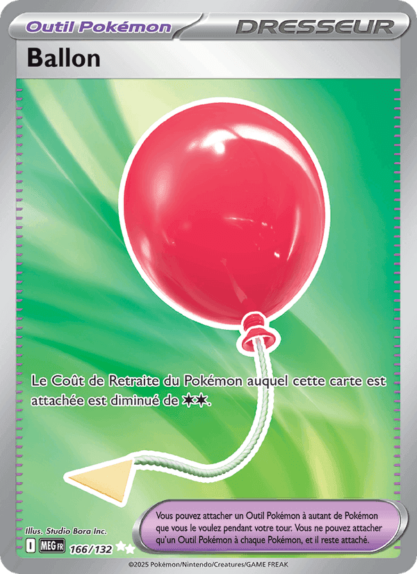 Ballon, carte 166 de Méga-Évolution
