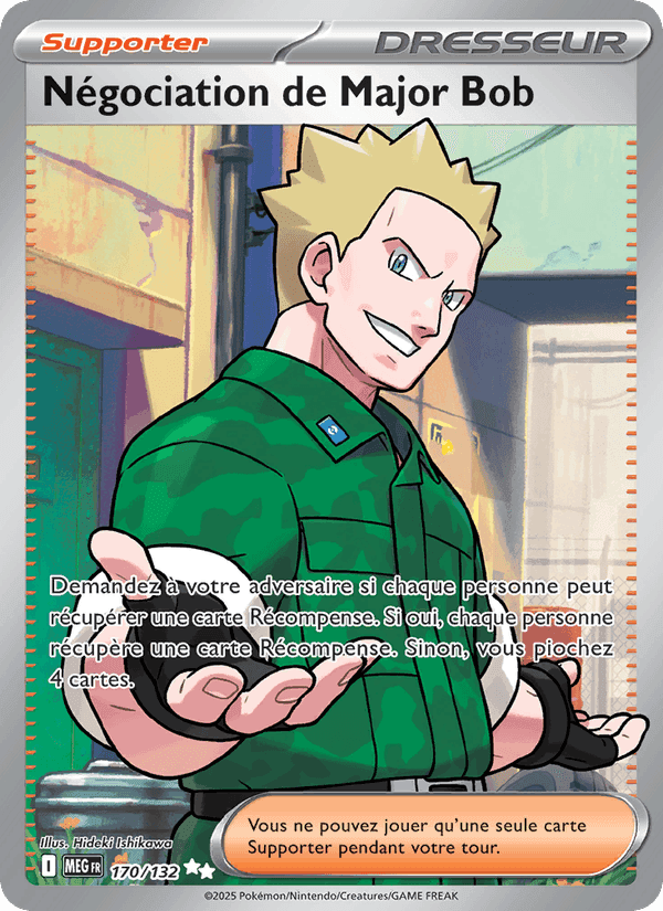 Négociation de Major Bob, card 170 from Méga-Évolution
