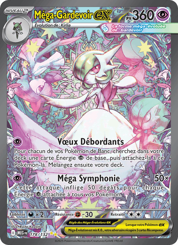 Méga-Gardevoir-ex, carte 178 de Méga-Évolution