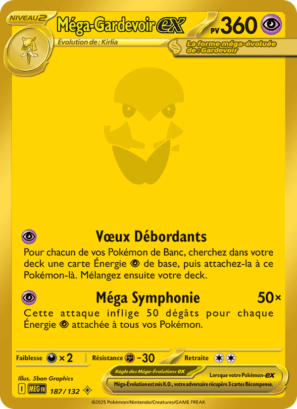 Méga-Gardevoir-ex, carte 187 de Méga-Évolution