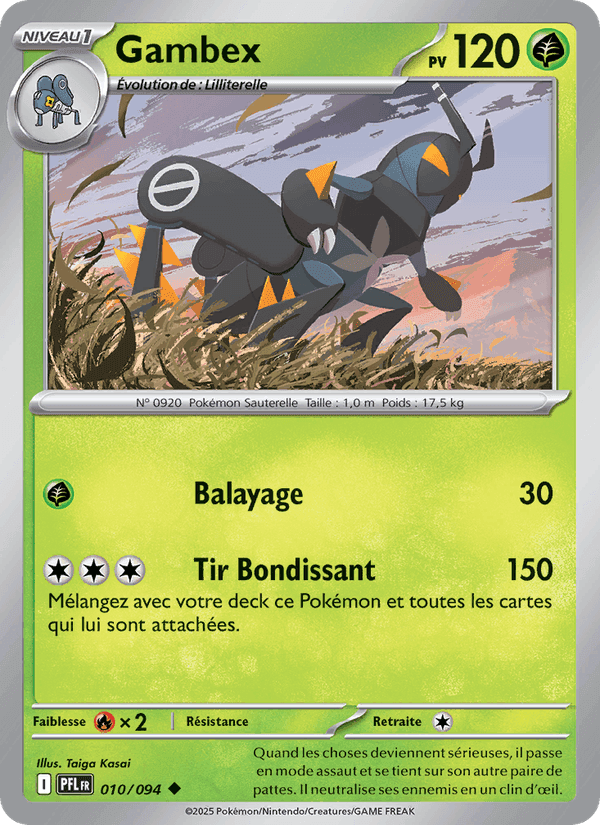 Gambex, carte 010 de Flammes Fantasmagoriques