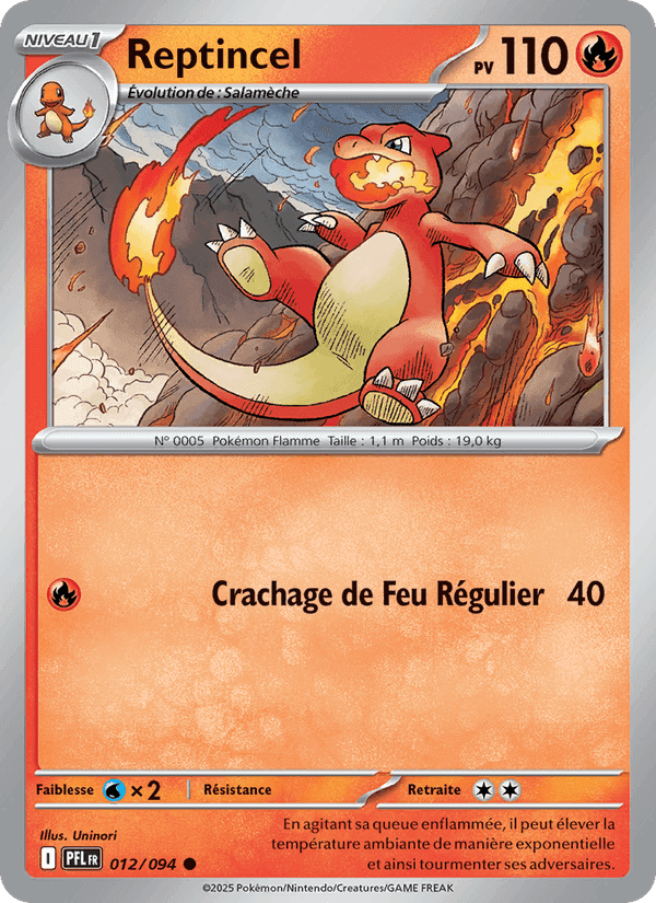 Reptincel, carte 012 de Flammes Fantasmagoriques