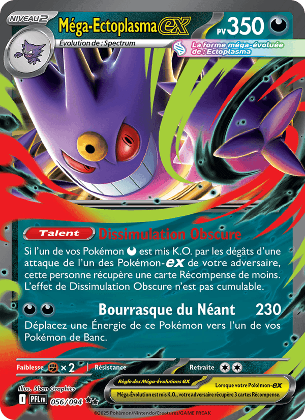 Méga-Ectoplasma-ex, carte 056 de Flammes Fantasmagoriques