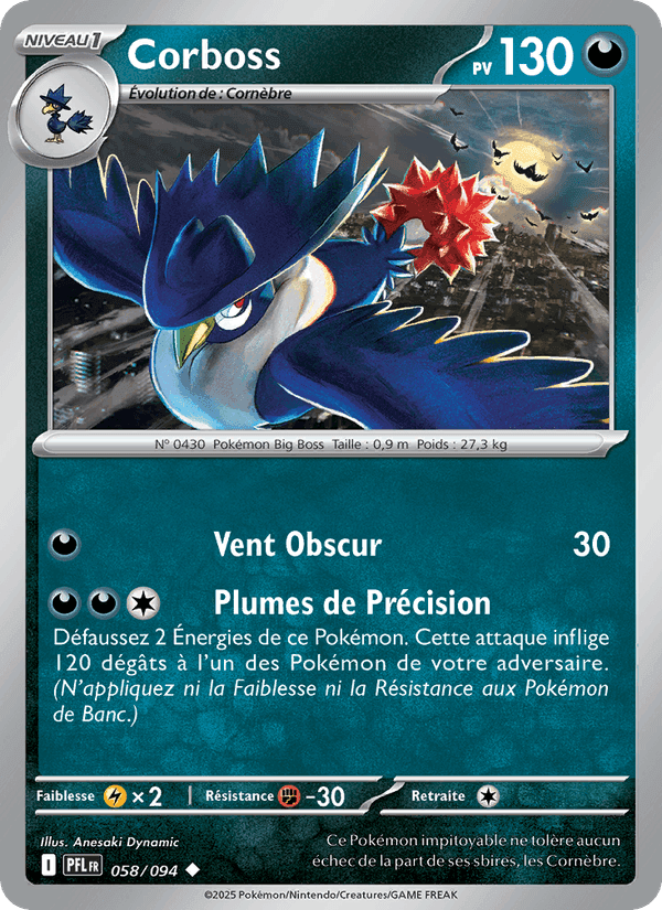 Corboss, carte 058 de Flammes Fantasmagoriques