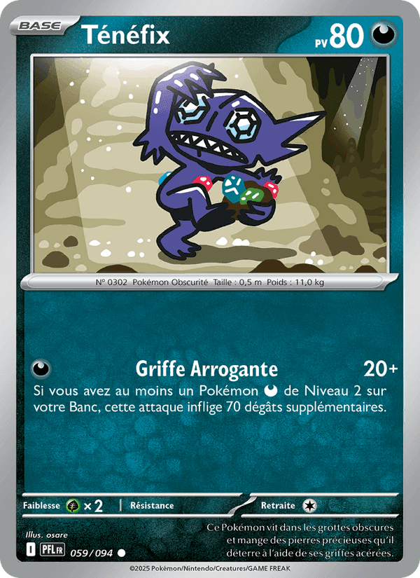 Ténéfix, carte 059 de Flammes Fantasmagoriques