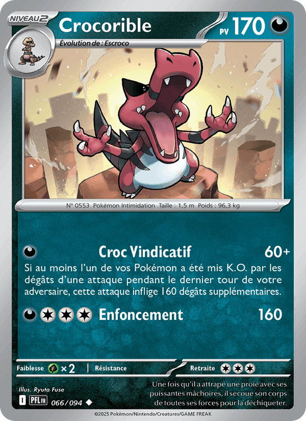 Crocorible, card 066 from Flammes Fantasmagoriques