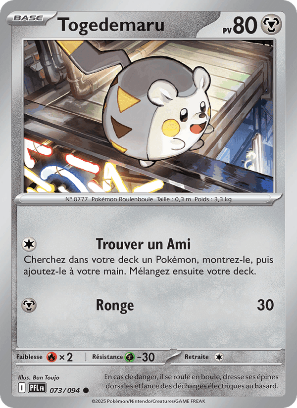 Togedemaru, carte 073 de Flammes Fantasmagoriques