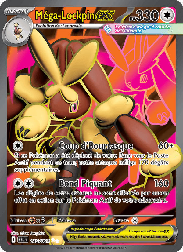 Méga-Lockpin-ex, card 115 from Flammes Fantasmagoriques