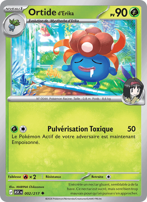 Ortide d'Erika, carta 002 de Héros Transcendants