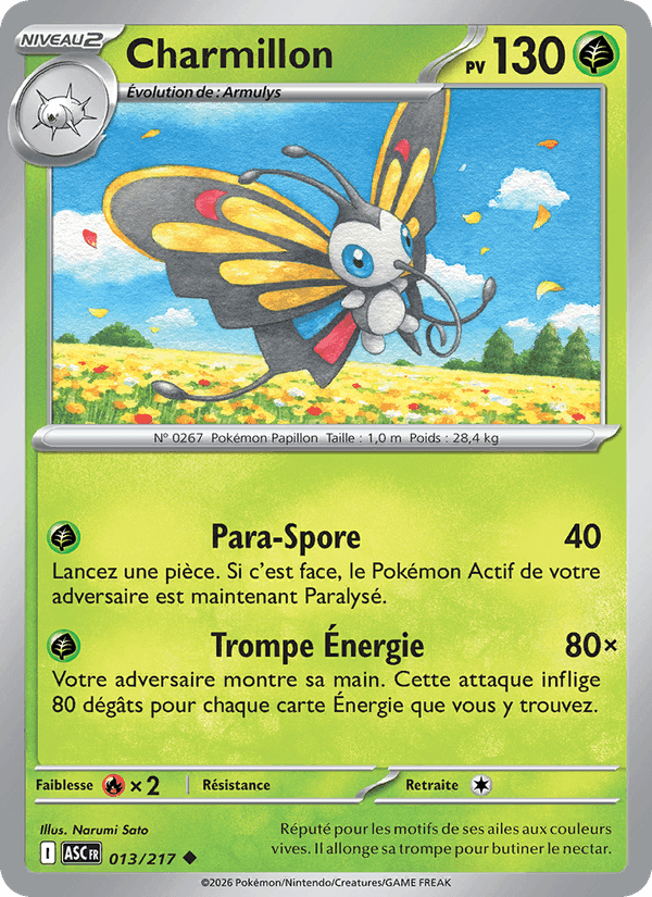 Charmillon, carta 013 de Héros Transcendants