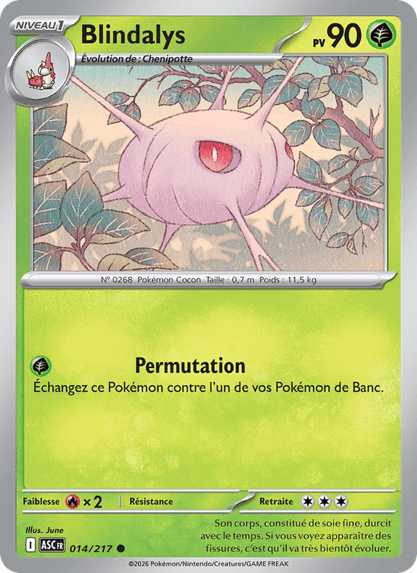 Blindalys, carte 014 de Héros Transcendants
