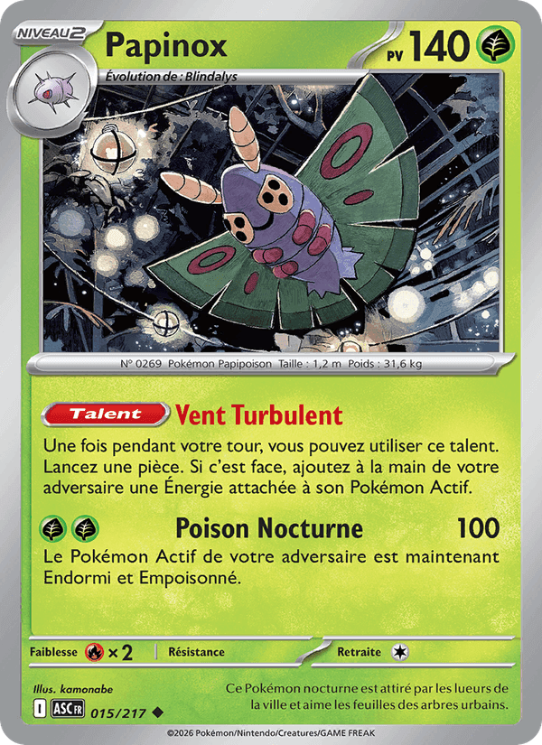Papinox, carta 015 de Héros Transcendants