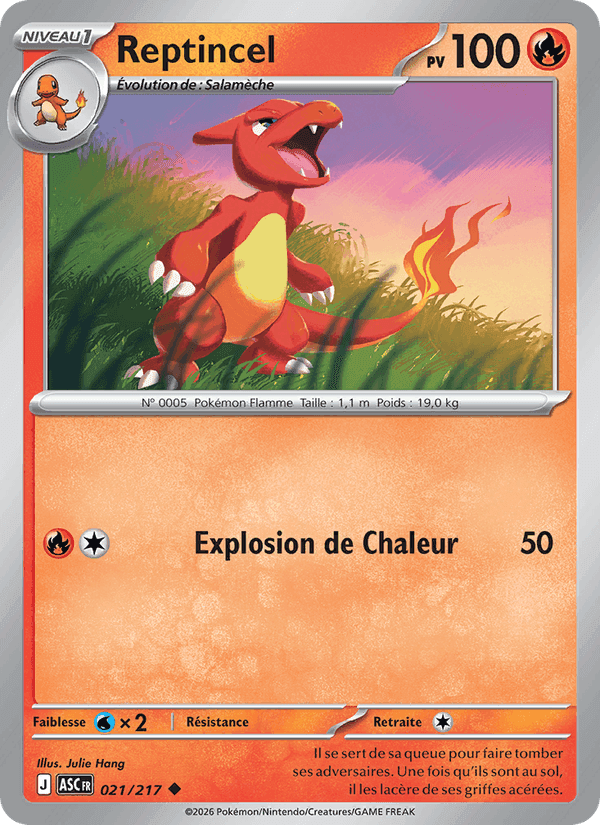 Reptincel, card 021 from Héros Transcendants