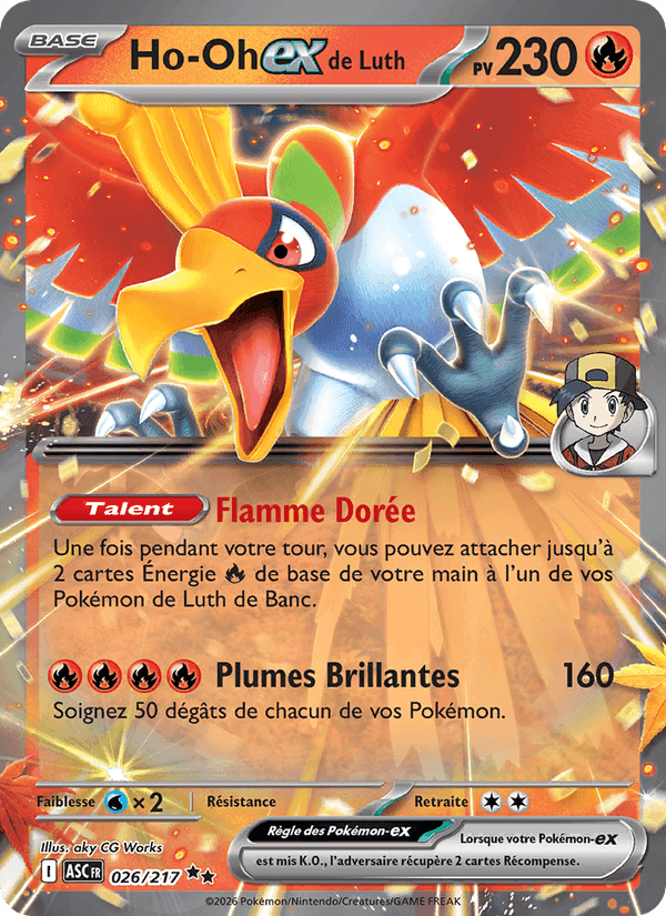 Ho-Oh-ex de Luth, carta 026 de Héros Transcendants