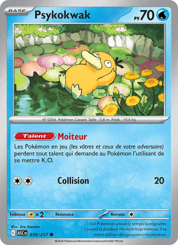 Psykokwak, carte 039 de Héros Transcendants