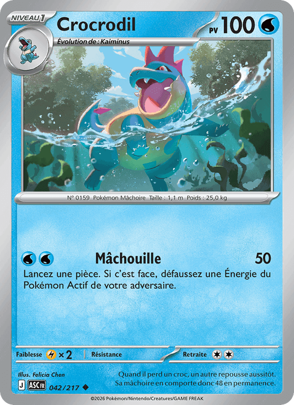 Crocrodil, carta 042 de Héros Transcendants