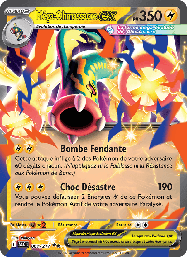 Méga-Ohmassacre-ex, card 061 from Héros Transcendants