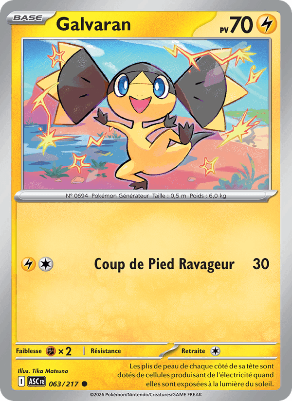Galvaran, card 063 from Héros Transcendants