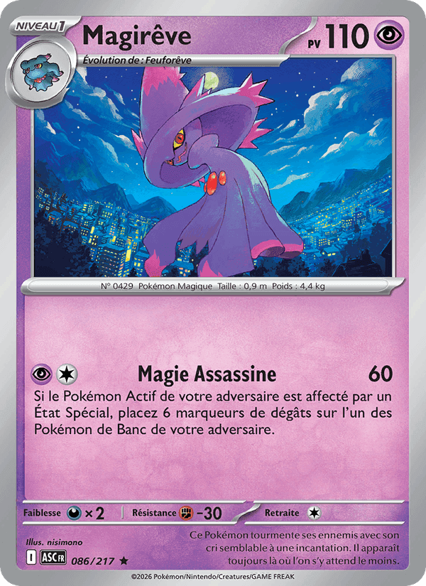 Magirêve, card 086 from Héros Transcendants