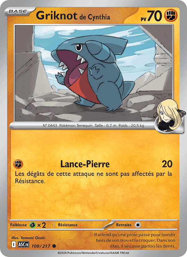 Griknot de Cynthia, carte 109 de Héros Transcendants