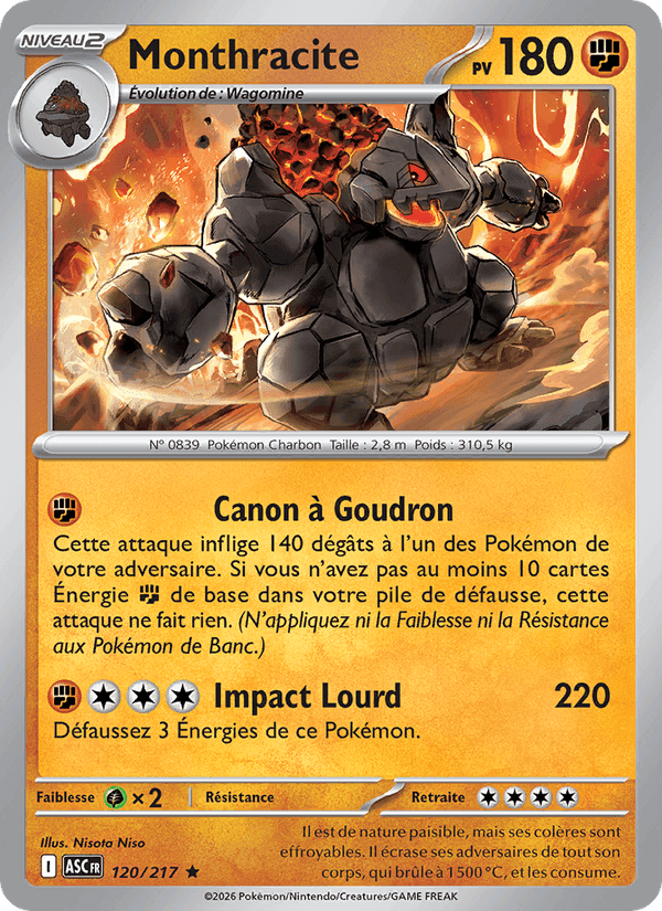 Monthracite, card 120 from Héros Transcendants