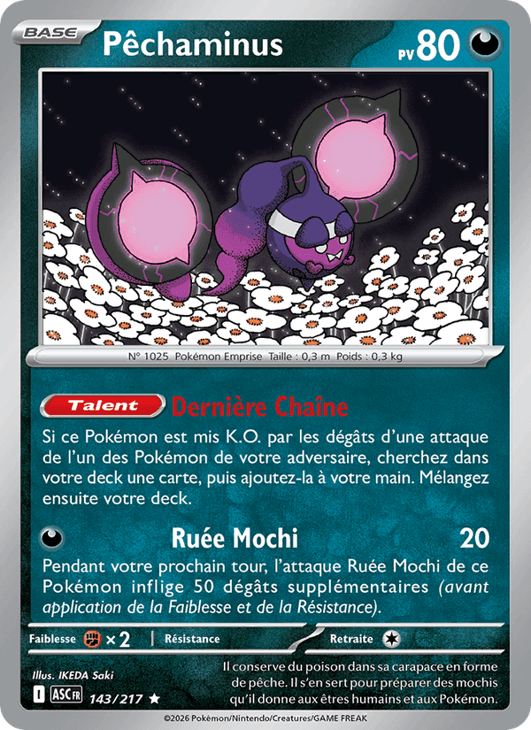 Pêchaminus, card 143 from Héros Transcendants
